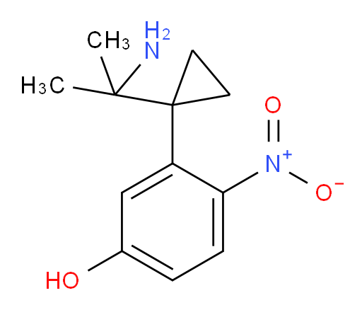3-[1-(2-aminopropan-2-yl)cyclopropyl]-4-nitrophenol