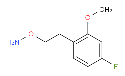 O-[2-(4-fluoro-2-methoxyphenyl)ethyl]hydroxylamine