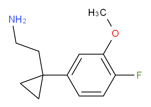2-[1-(4-fluoro-3-methoxyphenyl)cyclopropyl]ethan-1-amine