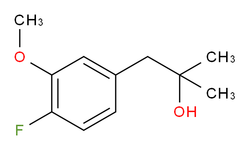 1-(4-fluoro-3-methoxyphenyl)-2-methylpropan-2-ol