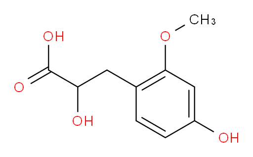 2-hydroxy-3-(4-hydroxy-2-methoxyphenyl)propanoic acid
