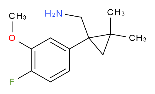 [1-(4-fluoro-3-methoxyphenyl)-2,2-dimethylcyclopropyl]methanamine