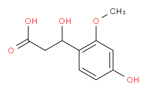 3-hydroxy-3-(4-hydroxy-2-methoxyphenyl)propanoic acid