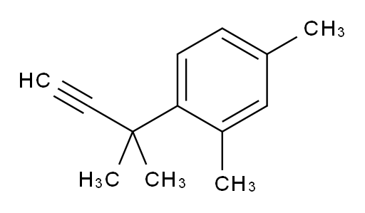 2,4-dimethyl-1-(2-methylbut-3-yn-2-yl)benzene