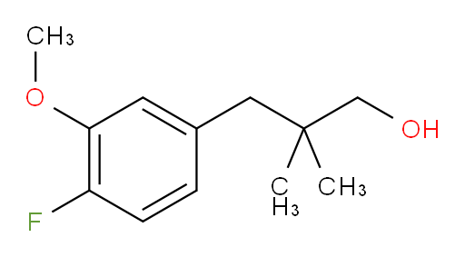 3-(4-fluoro-3-methoxyphenyl)-2,2-dimethylpropan-1-ol