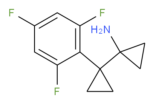 1-[1-(2,4,6-trifluorophenyl)cyclopropyl]cyclopropan-1-amine