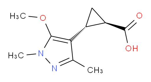 rac-(1R,2R)-2-(5-methoxy-1,3-dimethyl-1H-pyrazol-4-yl)cyclopropane-1-carboxylic acid