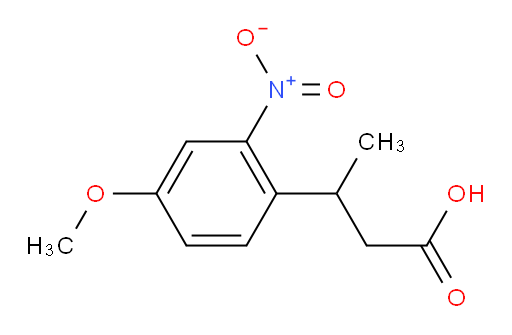 3-(4-methoxy-2-nitrophenyl)butanoic acid