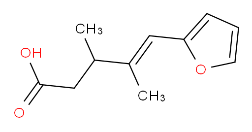 5-(furan-2-yl)-3,4-dimethylpent-4-enoic acid