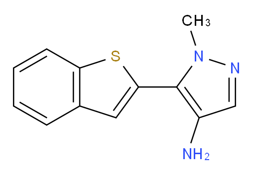 5-(1-benzothiophen-2-yl)-1-methyl-1H-pyrazol-4-amine