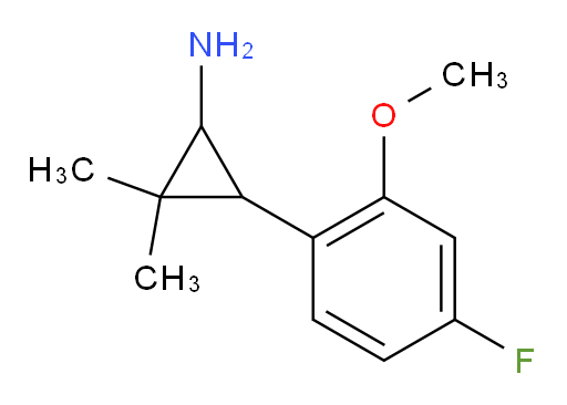 3-(4-fluoro-2-methoxyphenyl)-2,2-dimethylcyclopropan-1-amine
