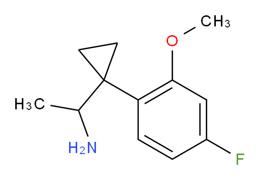1-[1-(4-fluoro-2-methoxyphenyl)cyclopropyl]ethan-1-amine