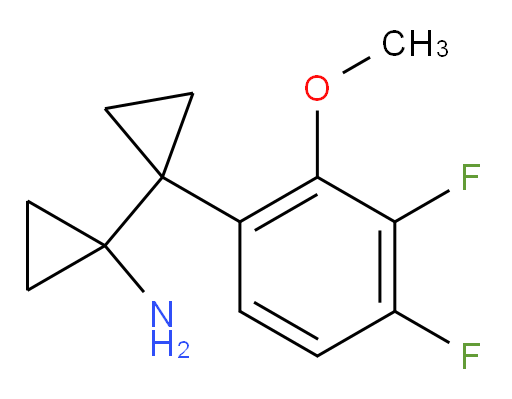 1-[1-(3,4-difluoro-2-methoxyphenyl)cyclopropyl]cyclopropan-1-amine
