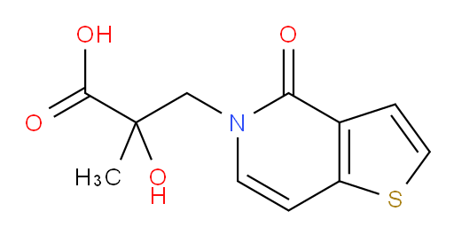 2-hydroxy-2-methyl-3-{4-oxo-4H,5H-thieno[3,2-c]pyridin-5-yl}propanoic acid