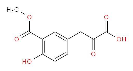 3-[4-hydroxy-3-(methoxycarbonyl)phenyl]-2-oxopropanoic acid