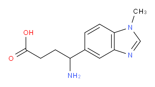 4-amino-4-(1-methyl-1H-1,3-benzodiazol-5-yl)butanoic acid