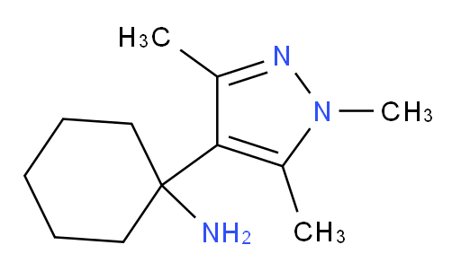 1-(trimethyl-1H-pyrazol-4-yl)cyclohexan-1-amine