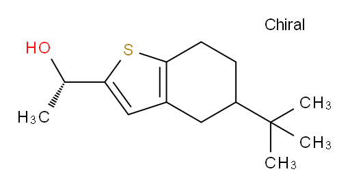 (1S)-1-(5-tert-butyl-4,5,6,7-tetrahydro-1-benzothiophen-2-yl)ethan-1-ol