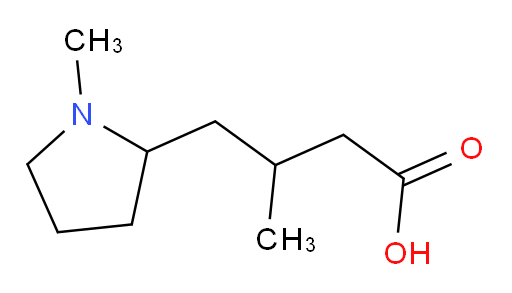 3-methyl-4-(1-methylpyrrolidin-2-yl)butanoic acid