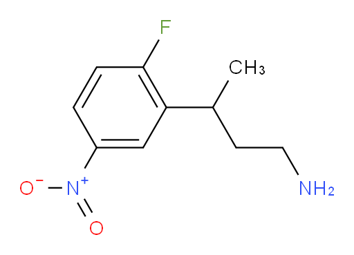 3-(2-fluoro-5-nitrophenyl)butan-1-amine
