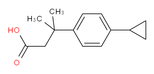 3-(4-cyclopropylphenyl)-3-methylbutanoic acid