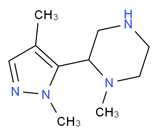 2-(1,4-dimethyl-1H-pyrazol-5-yl)-1-methylpiperazine