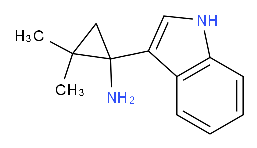 1-(1H-indol-3-yl)-2,2-dimethylcyclopropan-1-amine
