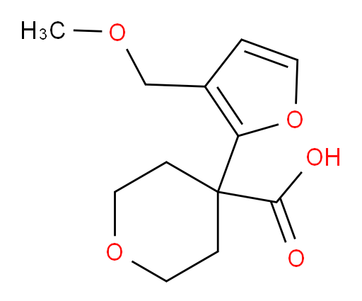 4-[3-(methoxymethyl)furan-2-yl]oxane-4-carboxylic acid