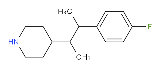 4-[3-(4-fluorophenyl)butan-2-yl]piperidine