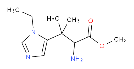 methyl 2-amino-3-(1-ethyl-1H-imidazol-5-yl)-3-methylbutanoate