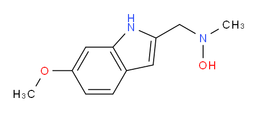 N-[(6-methoxy-1H-indol-2-yl)methyl]-N-methylhydroxylamine