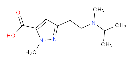 1-methyl-3-{2-[methyl(propan-2-yl)amino]ethyl}-1H-pyrazole-5-carboxylic acid