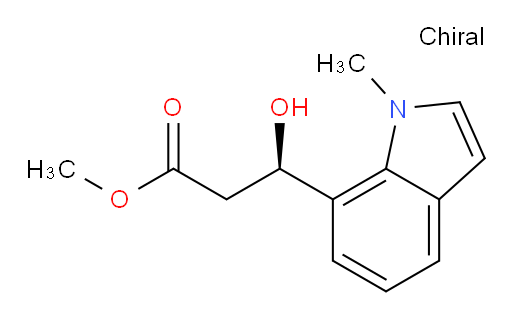methyl (3R)-3-hydroxy-3-(1-methyl-1H-indol-7-yl)propanoate