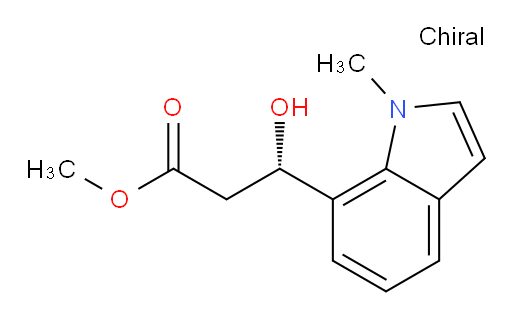methyl (3S)-3-hydroxy-3-(1-methyl-1H-indol-7-yl)propanoate