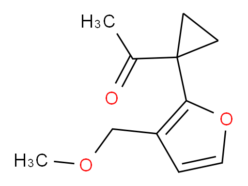 1-{1-[3-(methoxymethyl)furan-2-yl]cyclopropyl}ethan-1-one
