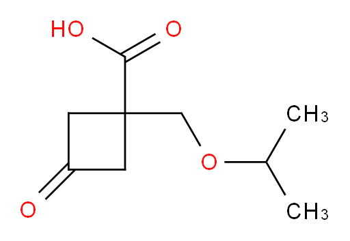 3-oxo-1-[(propan-2-yloxy)methyl]cyclobutane-1-carboxylic acid
