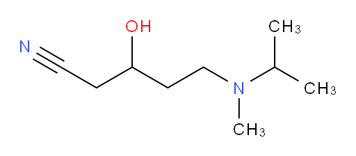 3-hydroxy-5-[methyl(propan-2-yl)amino]pentanenitrile