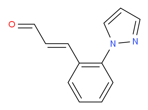 3-[2-(1H-pyrazol-1-yl)phenyl]prop-2-enal