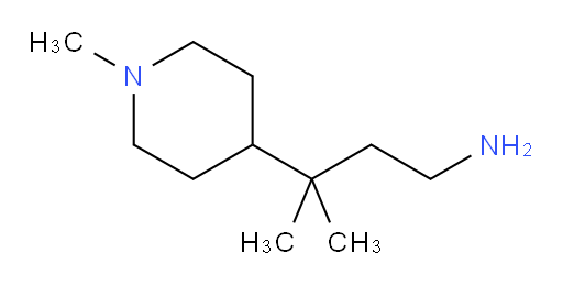 3-methyl-3-(1-methylpiperidin-4-yl)butan-1-amine