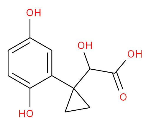 2-[1-(2,5-dihydroxyphenyl)cyclopropyl]-2-hydroxyacetic acid