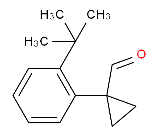 1-(2-tert-butylphenyl)cyclopropane-1-carbaldehyde