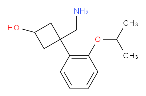 3-(aminomethyl)-3-[2-(propan-2-yloxy)phenyl]cyclobutan-1-ol