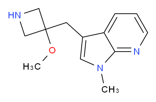 3-methoxy-3-({1-methyl-1H-pyrrolo[2,3-b]pyridin-3-yl}methyl)azetidine