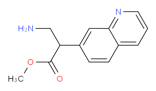 methyl 3-amino-2-(quinolin-7-yl)propanoate