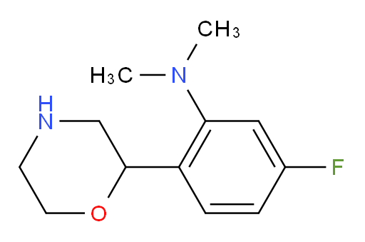 5-fluoro-N,N-dimethyl-2-(morpholin-2-yl)aniline