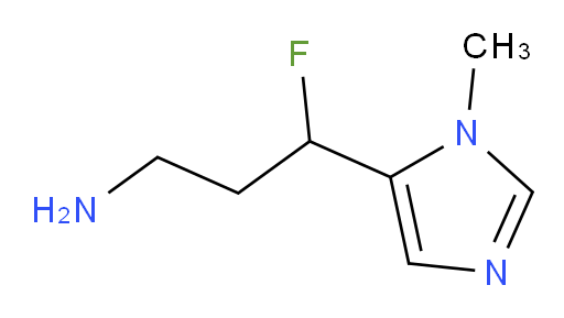 3-fluoro-3-(1-methyl-1H-imidazol-5-yl)propan-1-amine