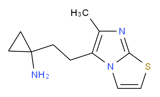 1-(2-{6-methylimidazo[2,1-b][1,3]thiazol-5-yl}ethyl)cyclopropan-1-amine