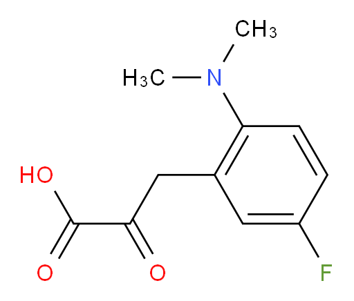 3-[2-(dimethylamino)-5-fluorophenyl]-2-oxopropanoic acid