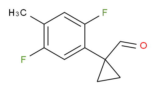 1-(2,5-difluoro-4-methylphenyl)cyclopropane-1-carbaldehyde