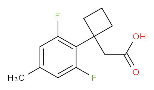 2-[1-(2,6-difluoro-4-methylphenyl)cyclobutyl]acetic acid